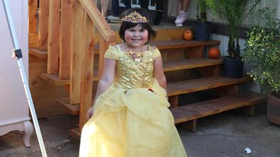 Maria wished to be a princess and Princess Belle sent her a special message in Spanish.