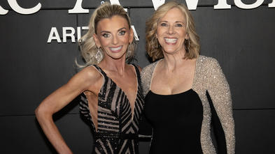 Wish Ball Co-Chairs Dena Zell & Kristine Hedlund pose at Wish Ball 2024 held at Chase Field