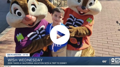 Wish Wednesday: Zion creates magical memories at Disneyland