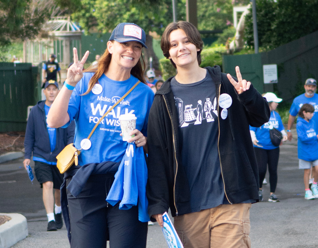 Participants at 2024 Walk for Wishes at California's Great America.